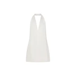 Shona Joy Savanna Halter Neck Mini Dress - Ivory - Dresses - Australian Luxury Eventwear at Luxury Shoes 