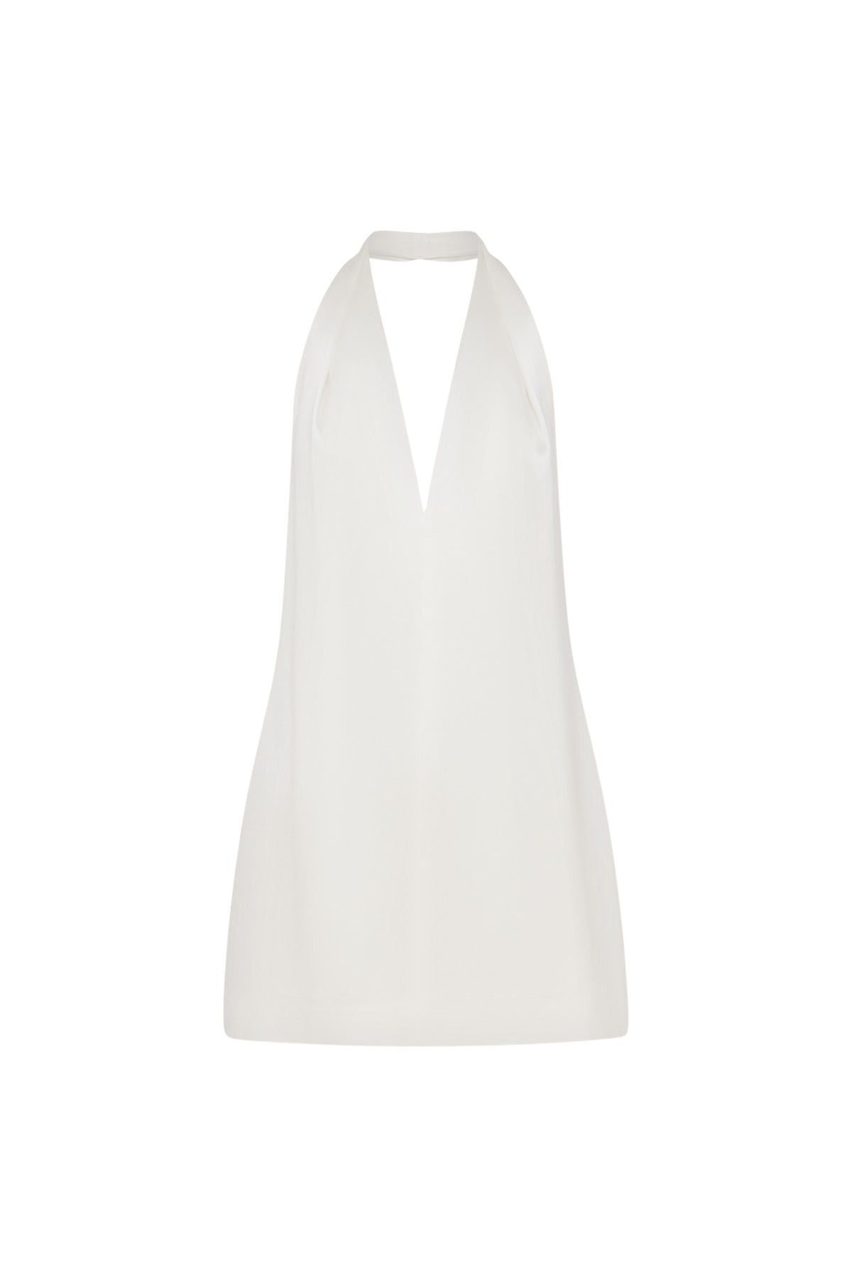 Shona Joy Savanna Halter Neck Mini Dress – Ivory