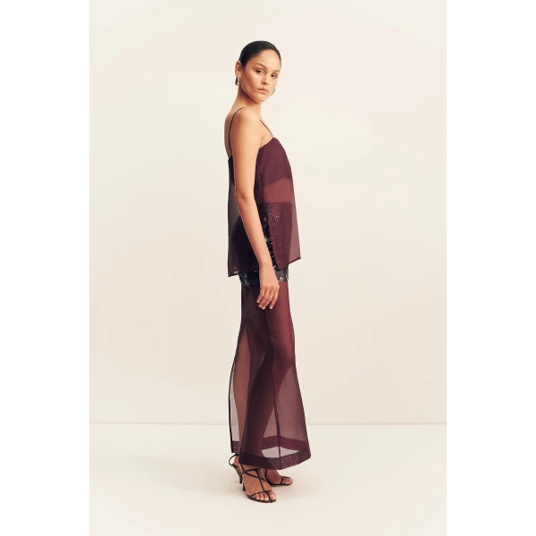 Shona Joy Tibby Silk Organza Cami - Port Royale - Tops - Australian Luxury Eventwear at Luxury Shoes 