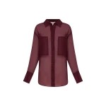 Shona Joy Tibby Silk Organza Shirt - Port Royale - Tops - Australian Luxury Eventwear at Luxury Shoes 
