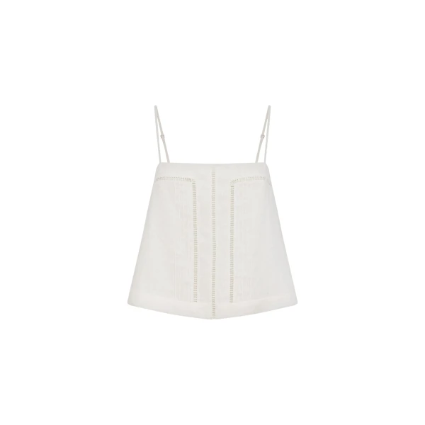 Shona Joy Tommy Linen Cami - Ivory - Tops - Australian Luxury Eventwear at Luxury Shoes 