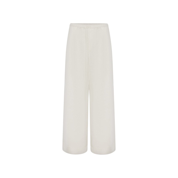 Shona Joy Tommy Linen Pant - Ivory - Pants - Australian Luxury Eventwear at Luxury Shoes 