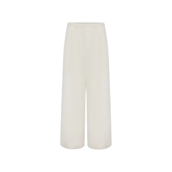 Shona Joy Tommy Linen Pant - Ivory - Pants - Australian Luxury Eventwear at Luxury Shoes 