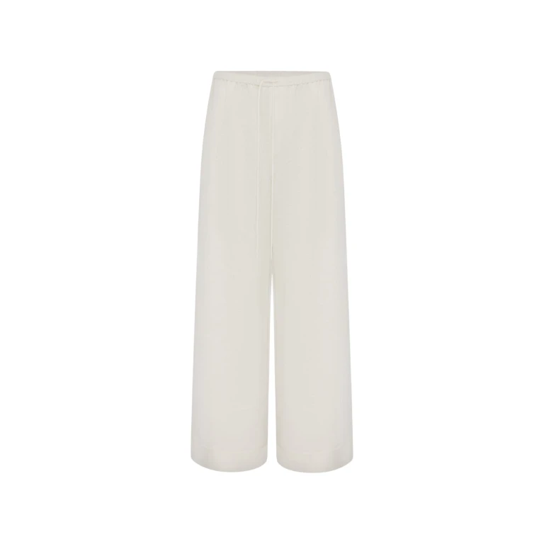 Shona Joy Tommy Linen Pant - Ivory - Pants - Australian Luxury Eventwear at Luxury Shoes 