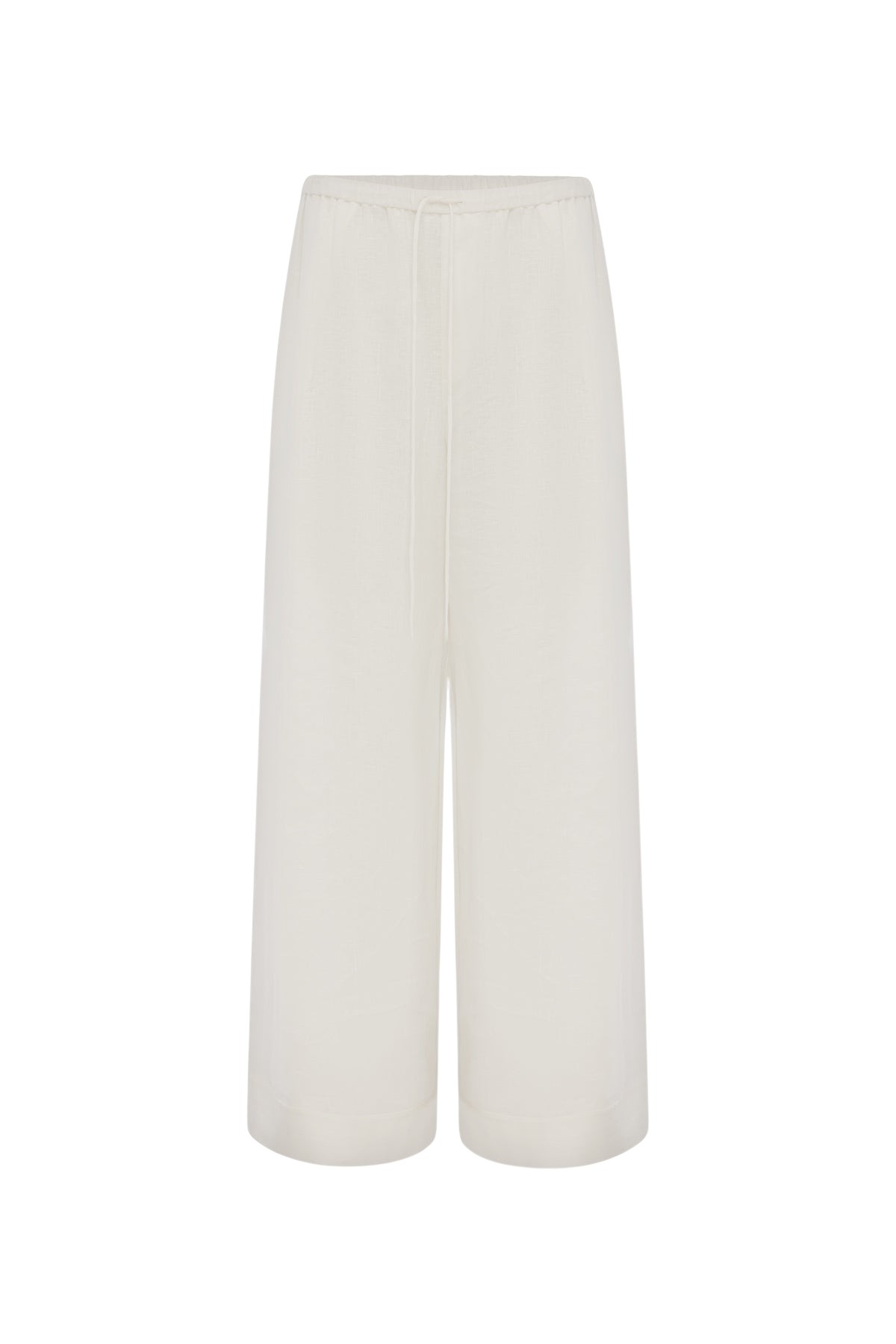 Shona Joy Tommy Linen Pant - Ivory - Pants - Australian Luxury Eventwear at Luxury Shoes 