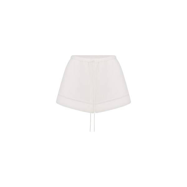 Shona Joy Tommy Linen Short - Ivory - Shorts - Australian Luxury Eventwear at Luxury Shoes 
