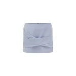 Shona Joy asher draped mini skirt - chambray blue - Skirts - Australian Luxury Eventwear at Luxury Shoes 