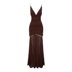 Shona Joy emilie gathered maxi dress with beads - ristretto - Dresses - Australian Luxury Eventwear at Luxury Shoes 