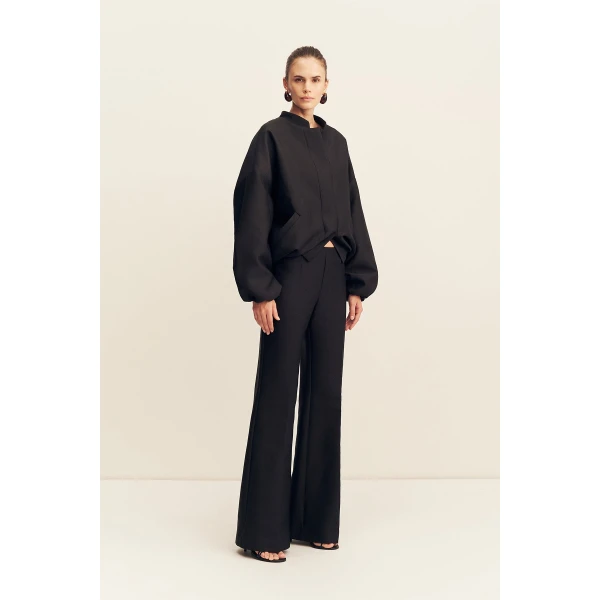 Shona Joy otis oversized bomber jacket - black - Jackets - Australian Luxury Eventwear at Luxury Shoes 