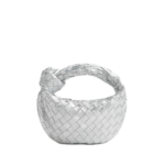 Khaite Women's Mini Jodie in Silver - Silver Mini Bags - The Lotus Tote Bag - Shop at Luxury Shoes 