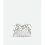 Khaite Women's Small Dustbag in Silver - Silver Shoulder & Crossbody Bags - The Lotus Tote Bag - Shop at Luxury Shoes Khaite Women's Small Dustbag in Silver - Silver Shoulder & Crossbody Bags - The Lotus Tote Bag - Shop at Luxury Shoes