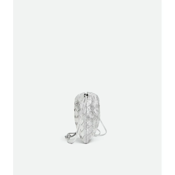 Khaite Women's Small Dustbag in Silver - Silver Shoulder & Crossbody Bags - The Lotus Tote Bag - Shop at Luxury Shoes 