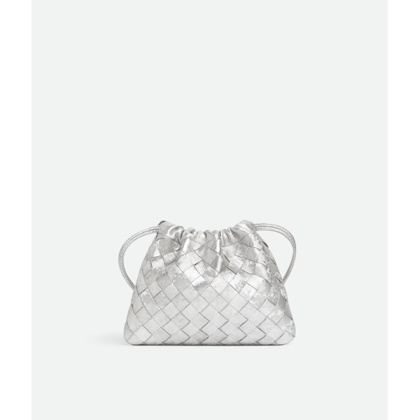 Khaite Women's Small Dustbag in Silver - Silver Shoulder & Crossbody Bags - The Lotus Tote Bag - Shop at Luxury Shoes 