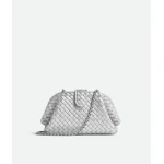 Khaite Women's Small Lauren 1980 in Silver - Silver Shoulder & Crossbody Bags - The Lotus Tote Bag - Shop at Luxury Shoes 