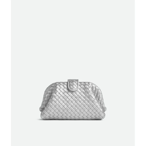 Khaite Women's Small Lauren 1980 in Silver - Silver Shoulder & Crossbody Bags - The Lotus Tote Bag - Shop at Luxury Shoes 