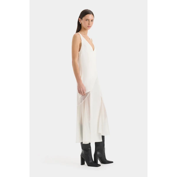sir the label white dress