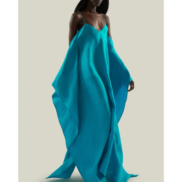 Taller Marmo Farrow Linen Kaftan - kimono - Italian Luxury Evening Wear at Luxury Shoes 
