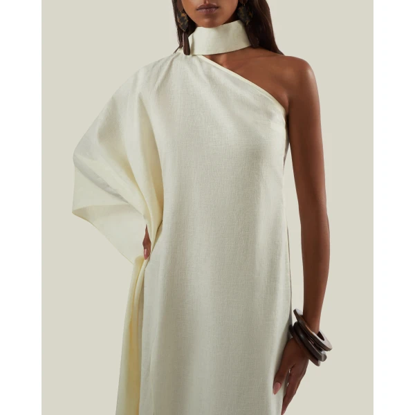 Taller Marmo Paloma Linen Dress - Dresses - Italian Luxury Evening Wear at Luxury Shoes 