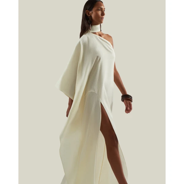 Taller Marmo Paloma Linen Dress - Dresses - Italian Luxury Evening Wear at Luxury Shoes 