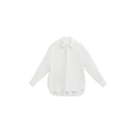 The Frankie Shop 3D-Collar Shirt - Ivory - Oversized Minimalist Tops in Ivory - Shop at Luxury Shoes 