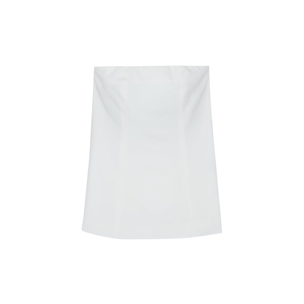 The Frankie Shop Abbie Strapless Top - White - Oversized Minimalist Tops in White - Shop at Luxury Shoes 