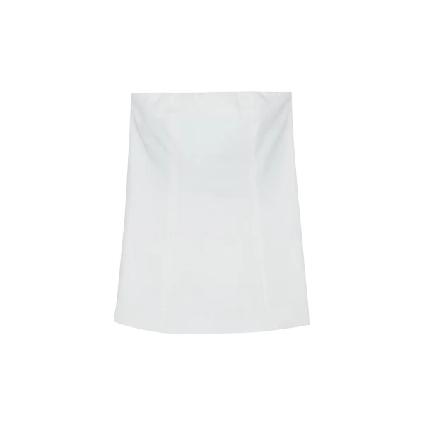 The Frankie Shop Abbie Strapless Top - White - Oversized Minimalist Tops in White - Shop at Luxury Shoes 
