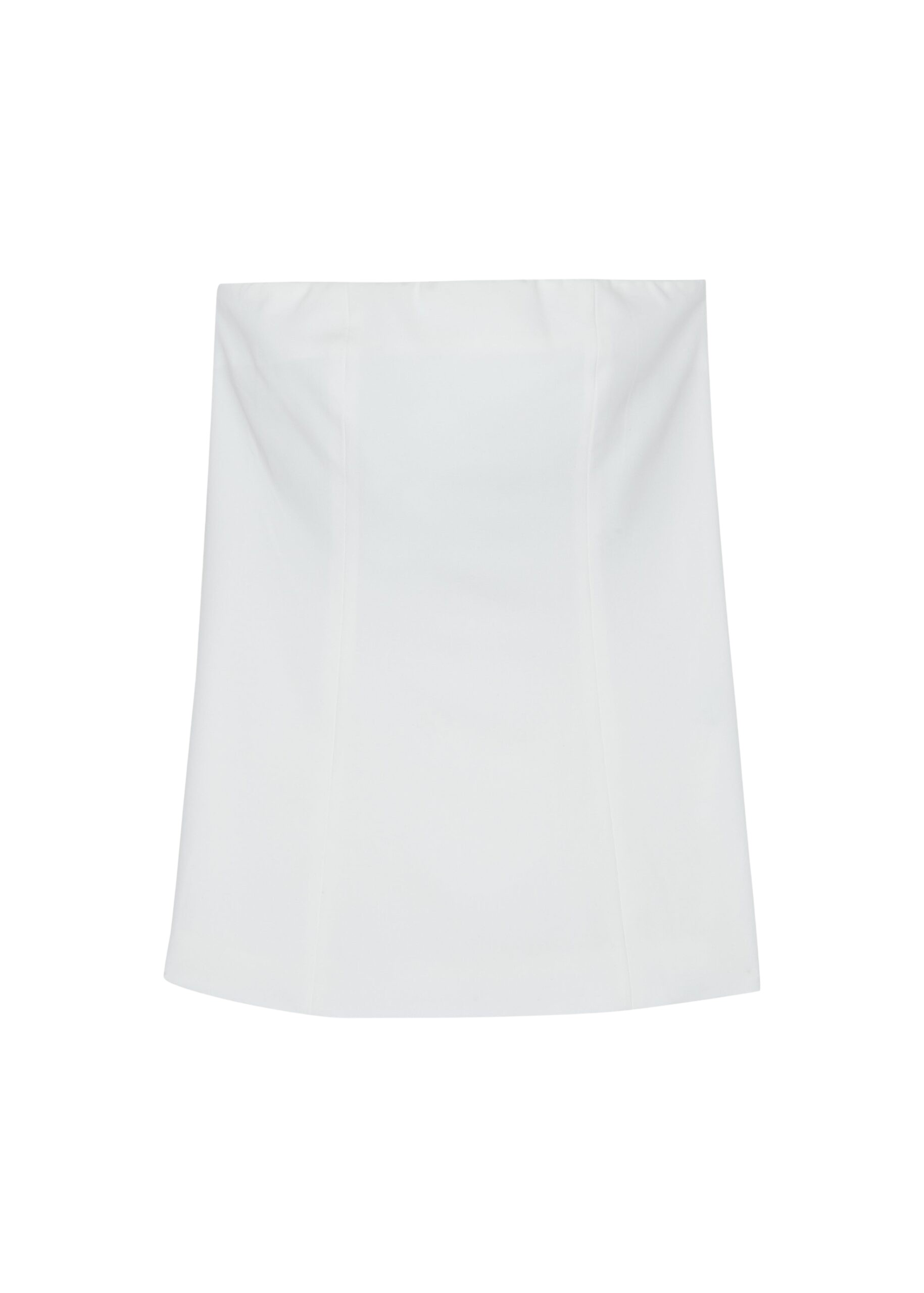 The Frankie Shop Abbie Strapless Top - White - Oversized Minimalist Tops in White - Shop at Luxury Shoes 