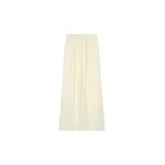 The Frankie Shop Aeson Maxi Skirt - Pale Yellow - Oversized Minimalist Skirts in Yellow - Shop at Luxury Shoes 