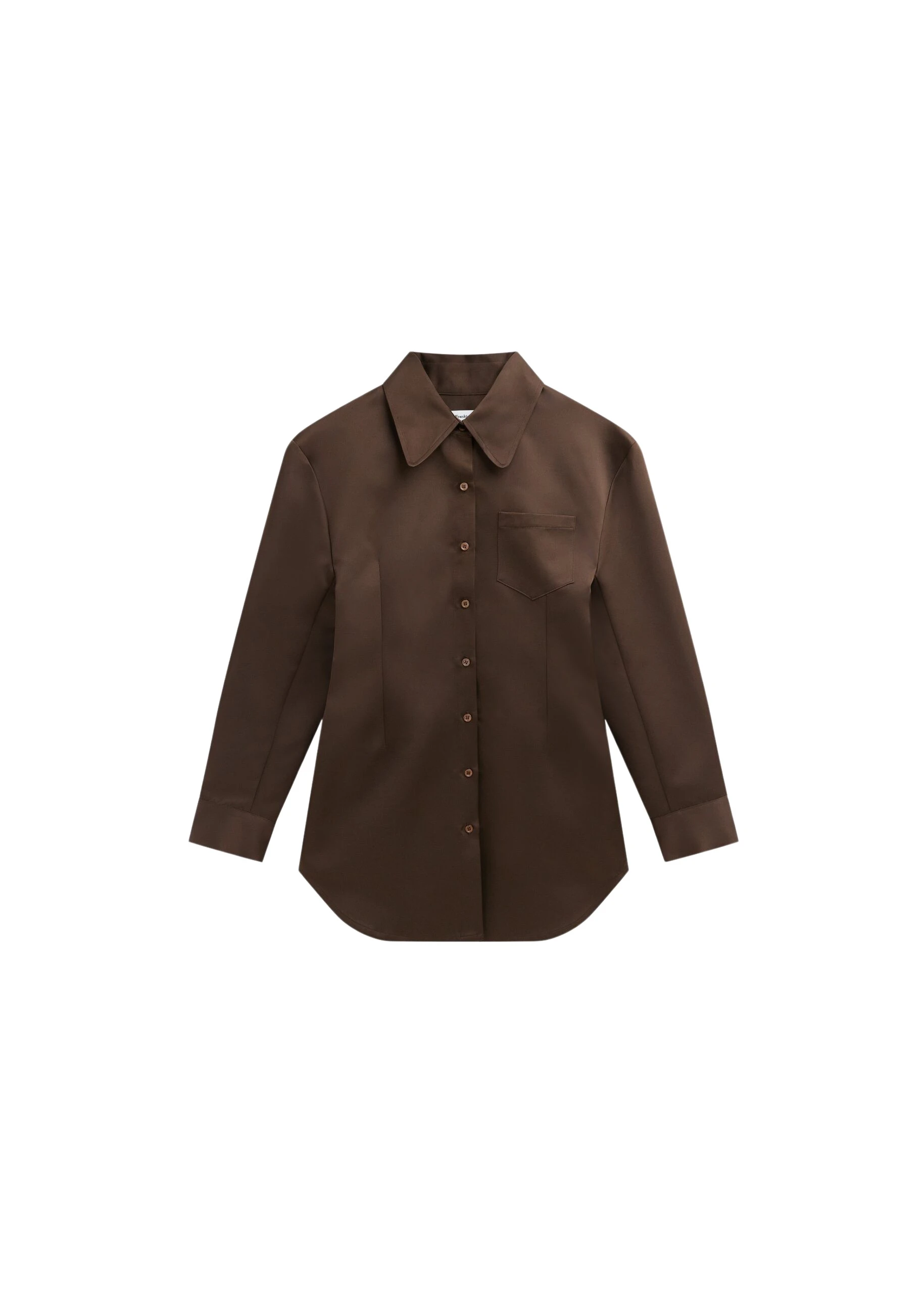 The-Frankie-Shop-Akita-Satin-Cinched-Shirt-Dress-Brown-coveti-scaled41878_nobg The Frankie Shop Akita Satin Cinched Shirt Dress - Brown - Oversized Minimalist Dresses in Beige - Shop at Luxury Shoes