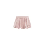 The Frankie Shop Alina Bubble Hem Shorts - Faded Pink - Oversized Minimalist Shorts in Pink - Shop at Luxury Shoes 