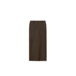 The Frankie Shop Alrose Midi Skirt - Mocha - Oversized Minimalist Skirts in Beige - Shop at Luxury Shoes 