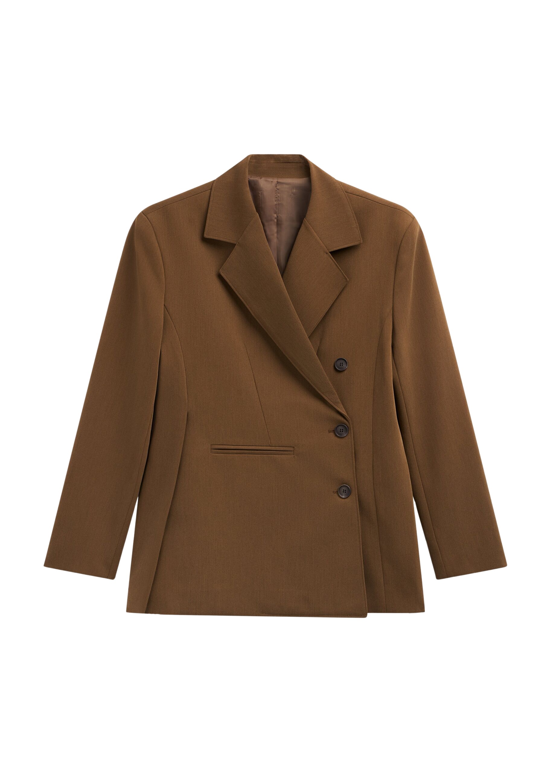 The Frankie Shop Antwerp Wrap Blazer – Brown
