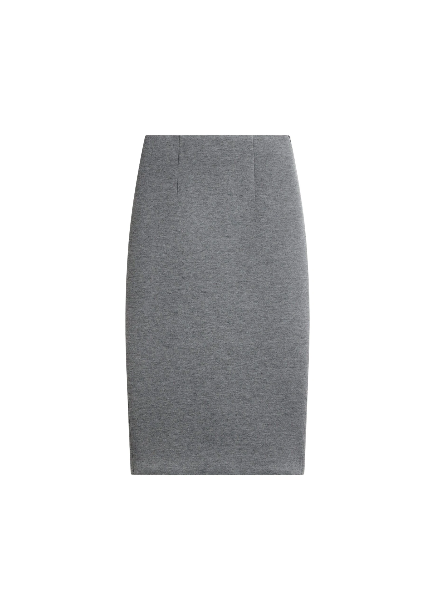 The Frankie Shop Anya Neoprene Midi Skirt – Grey Melange