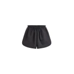 The Frankie Shop Arizona Seersucker Track Shorts - Checked Black - Oversized Minimalist Shorts in Multicolour - Shop at Luxury Shoes 