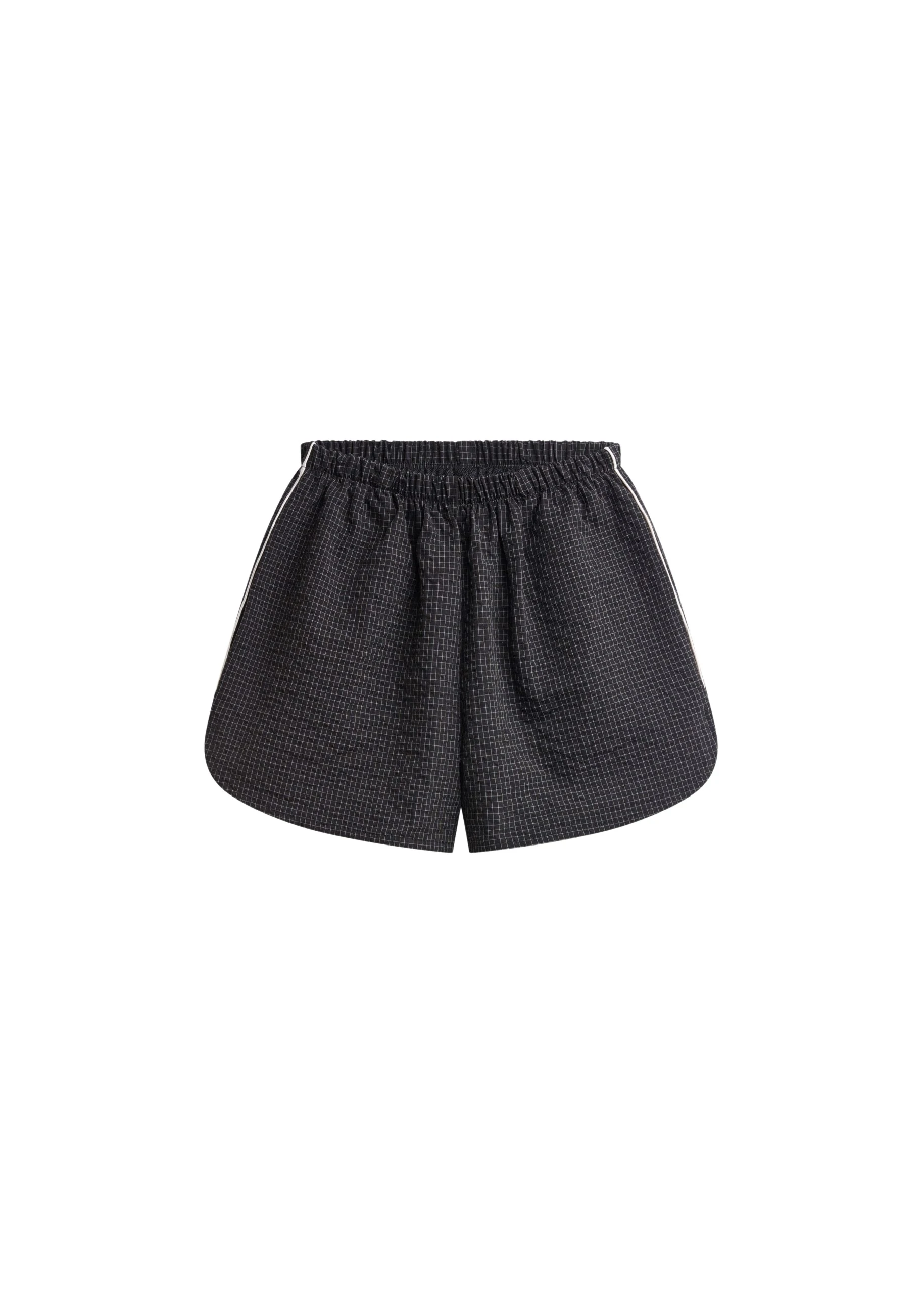 The-Frankie-Shop-Arizona-Seersucker-Track-Shorts-Checked-Black-coveti-scaled96909_nobg The Frankie Shop Arizona Seersucker Track Shorts - Checked Black - Oversized Minimalist Shorts in Multicolour - Shop at Luxury Shoes