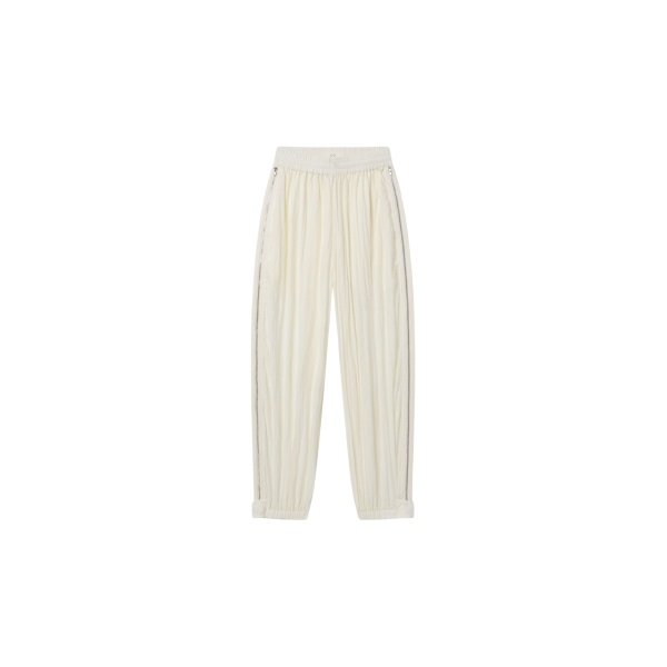 The Frankie Shop Articulated Vented Pants - Milk - Oversized Minimalist Pants in White - Shop at Luxury Shoes 