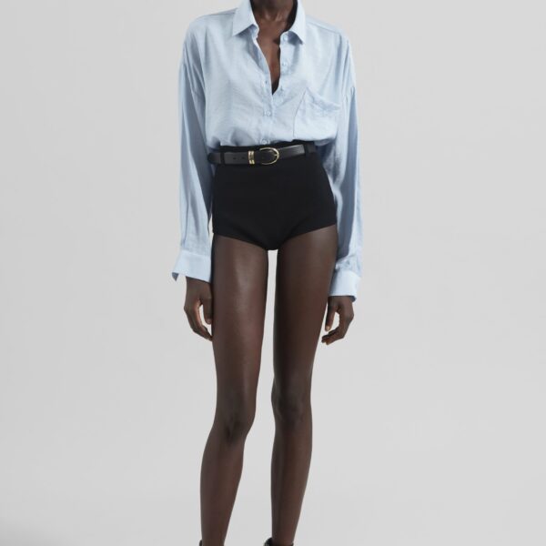 The Frankie Shop Ascain Fluid Shirt – Sky Blue, view 6