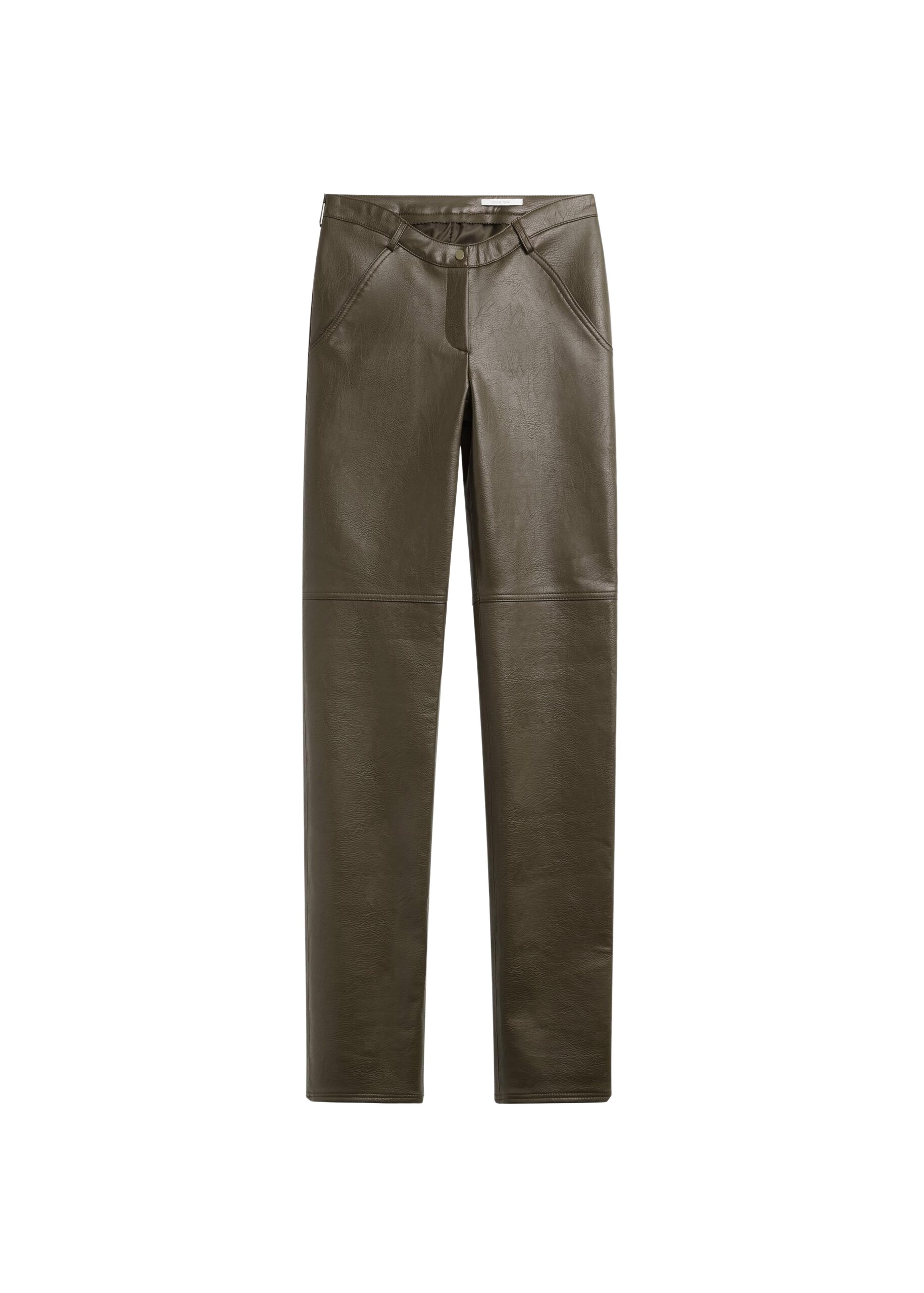 The Frankie Shop Ascona Faux Leather Pants – Dark Olive