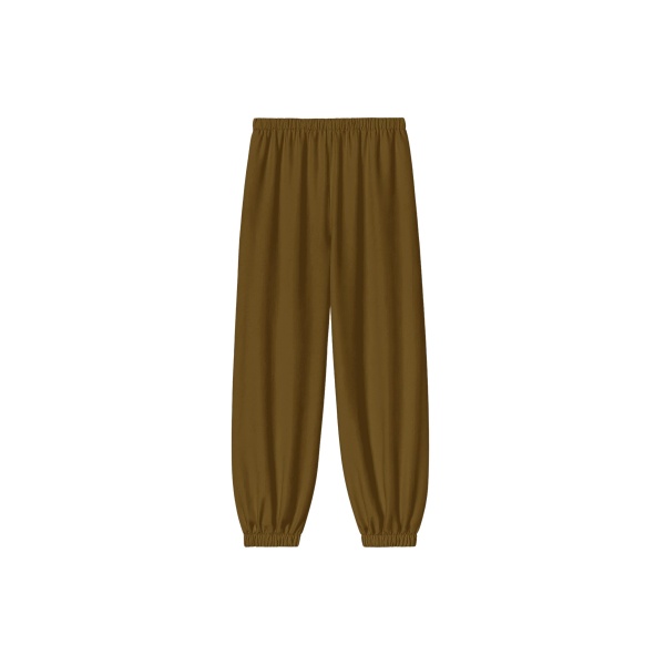 The Frankie Shop Aubray Balloon Pants - Olive Brown - Oversized Minimalist Pants in Beige - Shop at Luxury Shoes 
