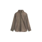 The Frankie Shop Avila Sheer Fluid Shirt - Brown/White Stripe - Oversized Minimalist Tops in Multicolour - Shop at Luxury Shoes 
