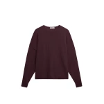 The Frankie Shop Basel Crew Neck Sweater – Burgundy