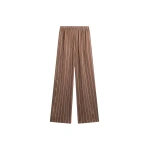 The Frankie Shop Baxter Fluid Track Pants - Brown Multi Stripe - Oversized Minimalist Pants in Multicolour - Shop at Luxury Shoes 