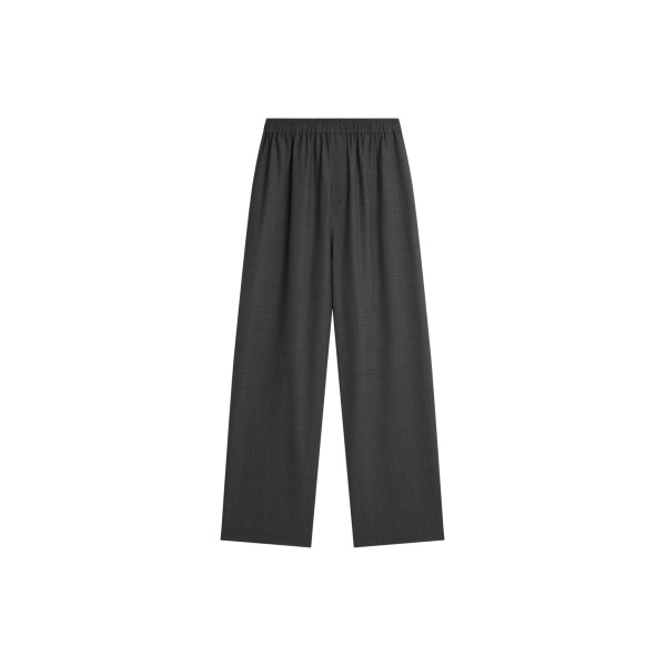 The Frankie Shop Baxter Plaid Track Pants - Dark Grey - Oversized Minimalist Pants in Grey - Shop at Luxury Shoes 