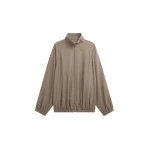 The Frankie Shop Baxter Track Jacket - Taupe - Oversized Minimalist Jackets in Beige - Shop at Luxury Shoes 