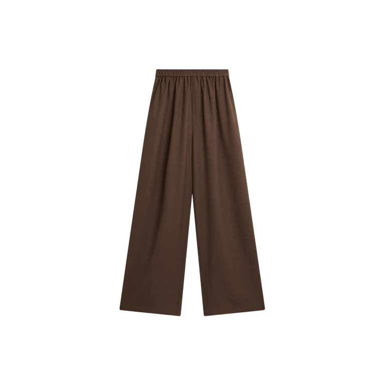 The Frankie Shop Baxter Track Pants - Dark Brown - Oversized Minimalist Pants in Beige - Shop at Luxury Shoes 
