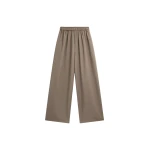 The Frankie Shop Baxter Track Pants - Taupe - Oversized Minimalist Pants in Beige - Shop at Luxury Shoes 