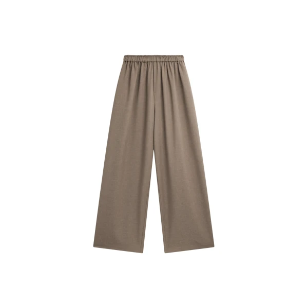 The Frankie Shop Baxter Track Pants - Taupe - Oversized Minimalist Pants in Beige - Shop at Luxury Shoes 