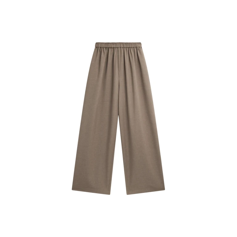 The Frankie Shop Baxter Track Pants - Taupe - Oversized Minimalist Pants in Beige - Shop at Luxury Shoes 