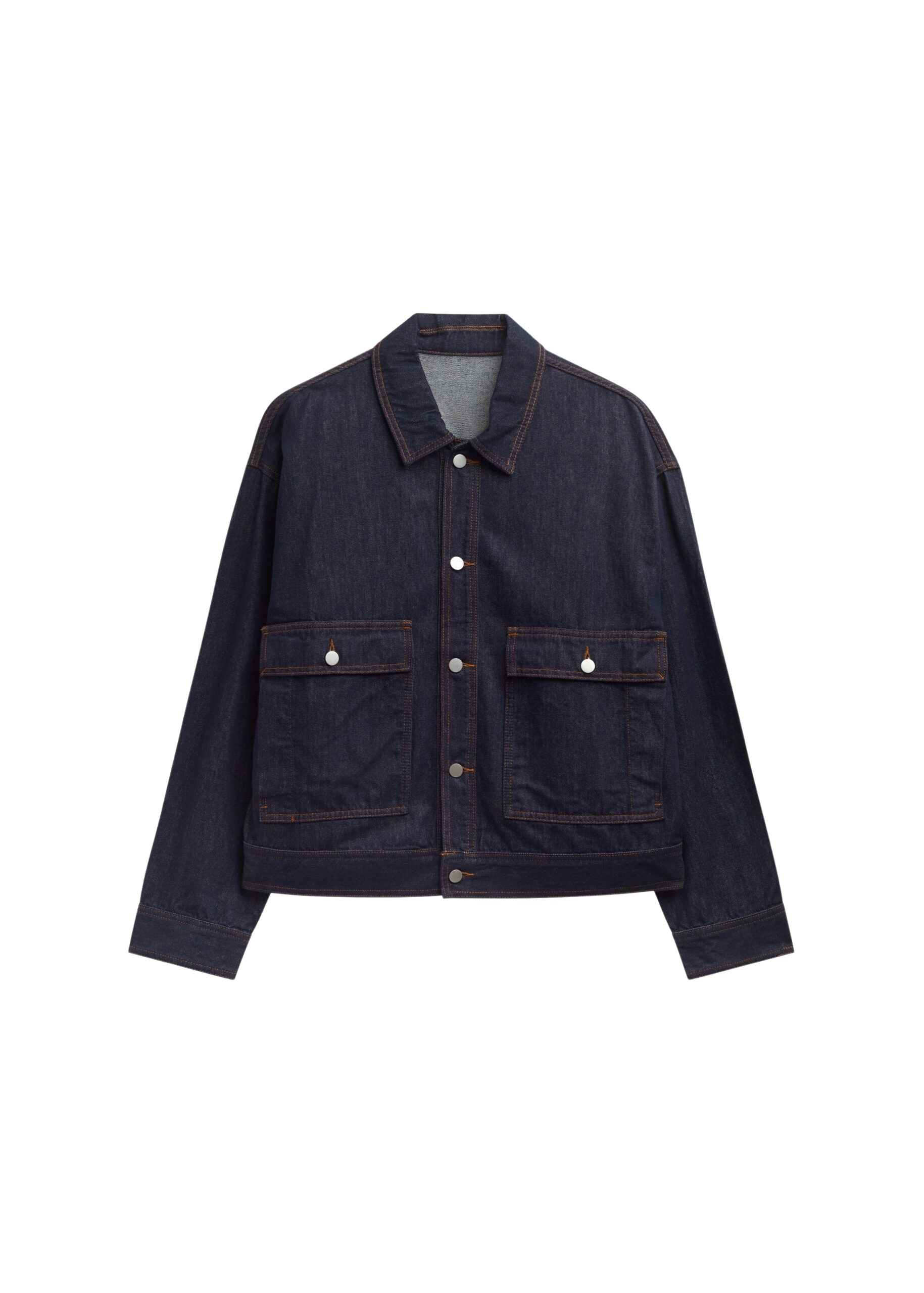 The Frankie Shop Belden Boxy Denim Jacket – Dark Wash