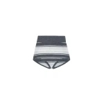 The Frankie Shop Belize Knit Hot Pants - Grey Stripe - Oversized Minimalist Shorts in Multicolour - Shop at Luxury Shoes 